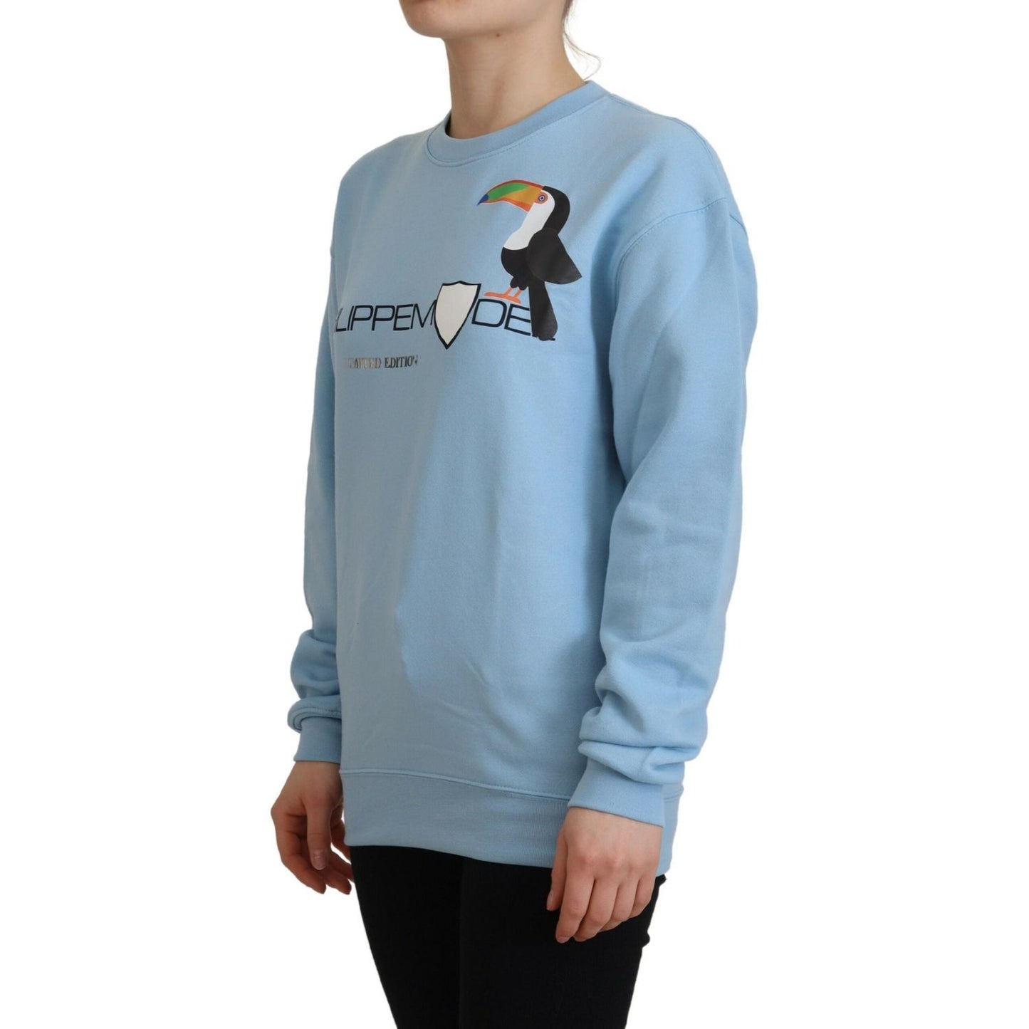 Philippe Model Light Blue Logo Printed Long Sleeves Sweater Philippe Model