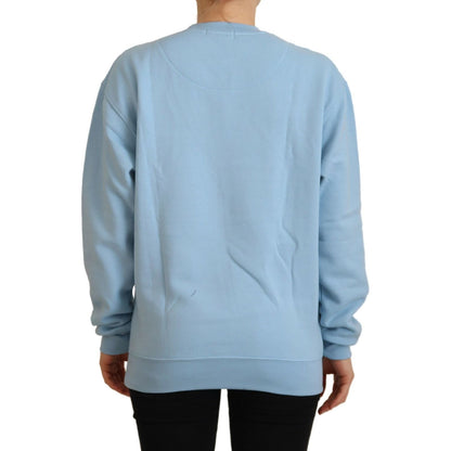 Philippe Model Light Blue Logo Printed Long Sleeves Sweater Philippe Model