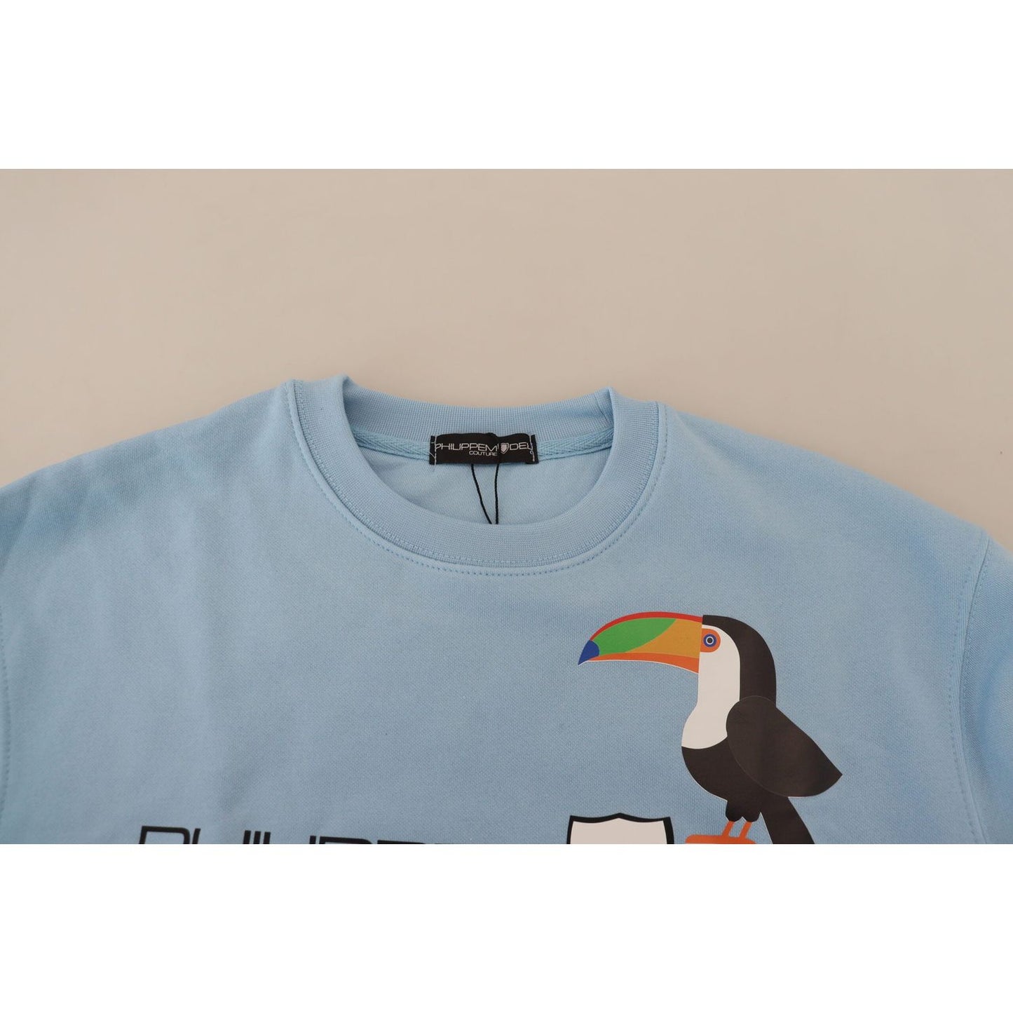 Philippe Model Light Blue Logo Printed Long Sleeves Sweater Philippe Model