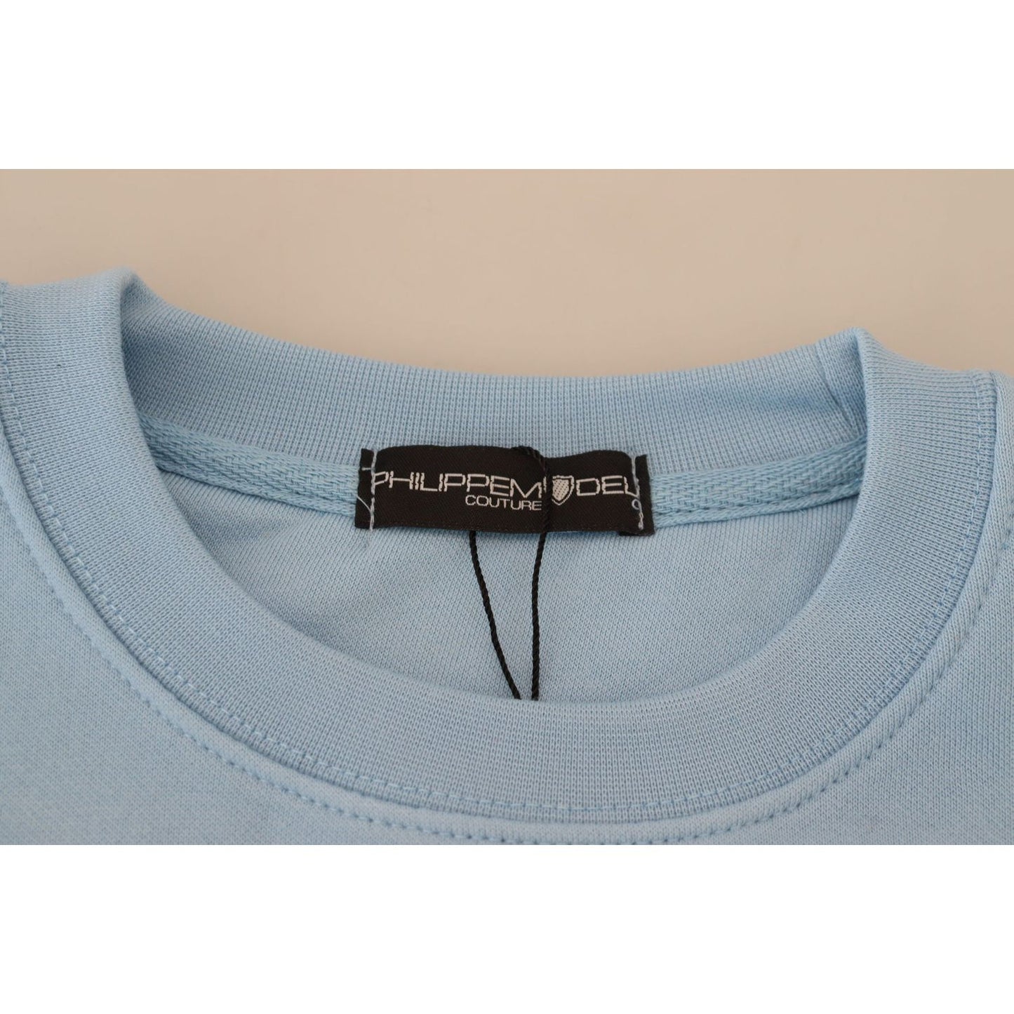 Philippe Model Light Blue Logo Printed Long Sleeves Sweater Philippe Model