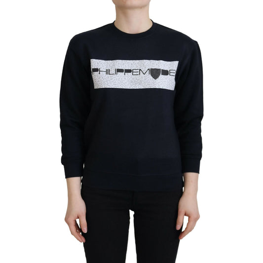Philippe Model Black Printed Long Sleeves Pullover Sweater Philippe Model