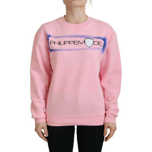 Philippe Model Pink Printed Long Sleeves Pullover Sweater Philippe Model