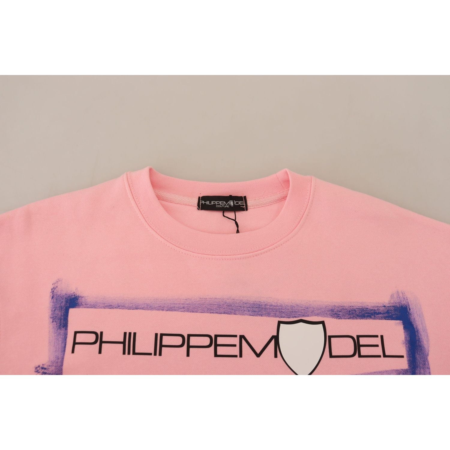 Philippe Model Pink Printed Long Sleeves Pullover Sweater