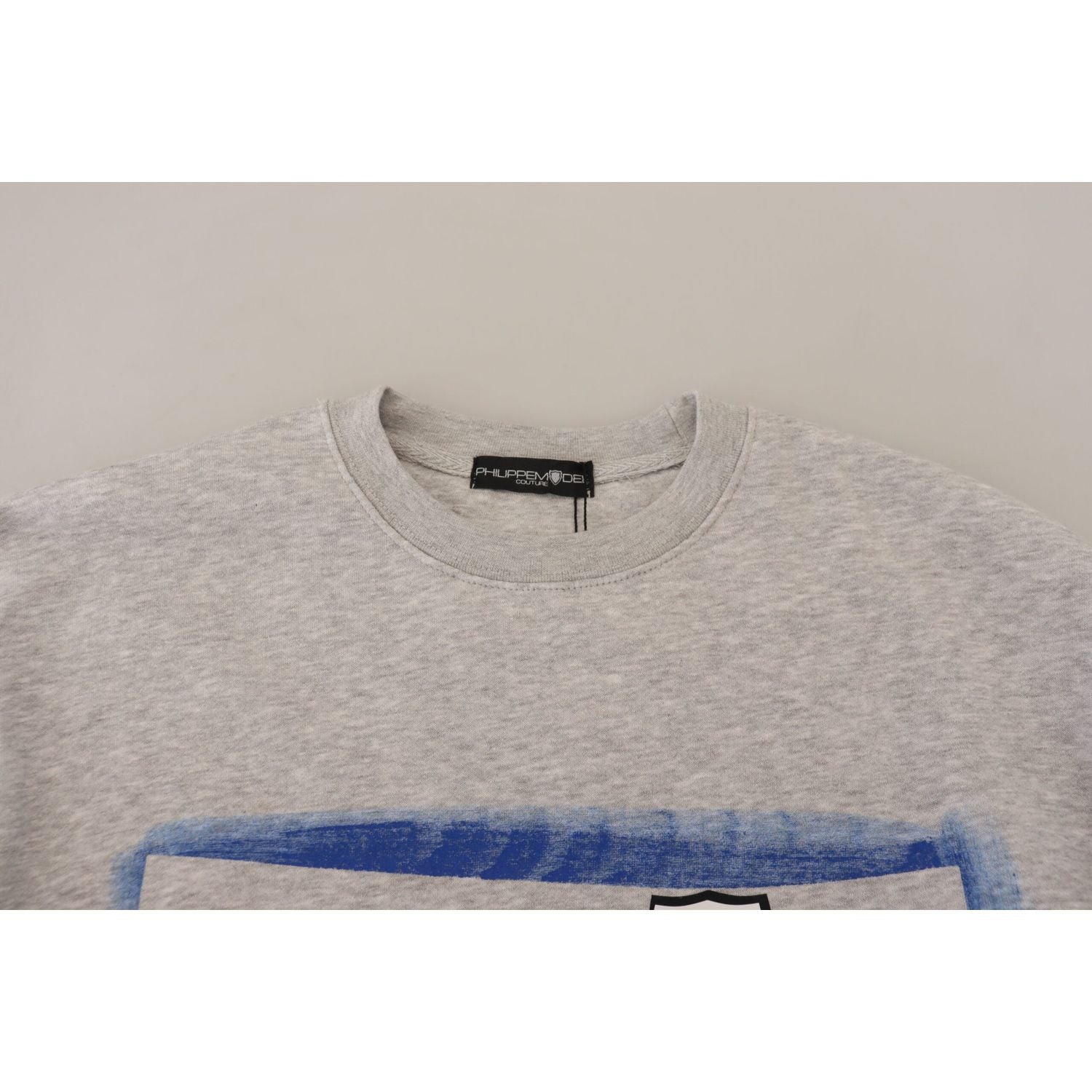 Philippe Model Gray Printed Long Sleeves Pullover Sweater