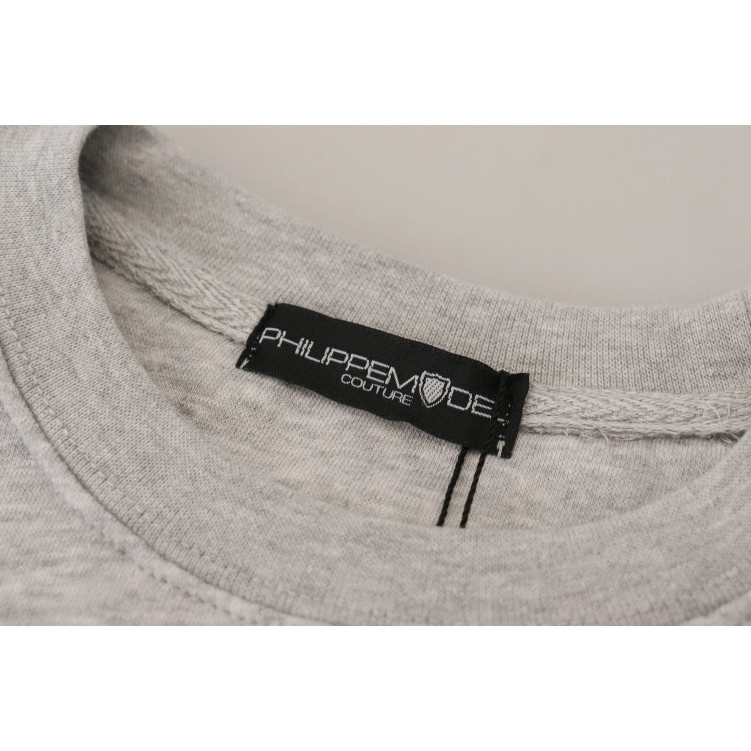 Philippe Model Gray Printed Long Sleeves Pullover Sweater