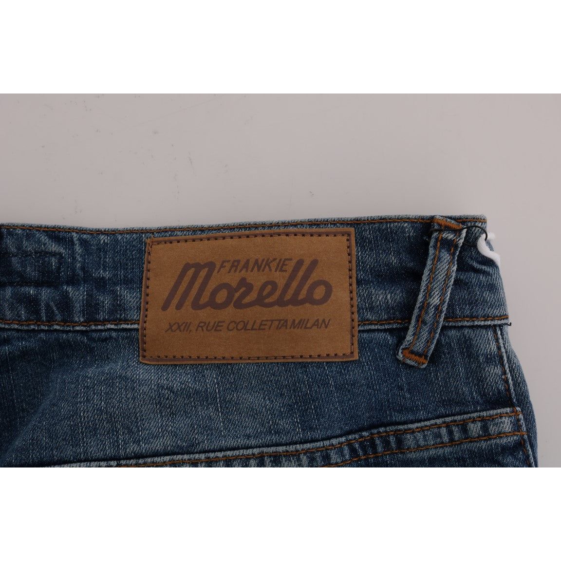 Svelte Italian Denim - Slim Fit Blue Jeans