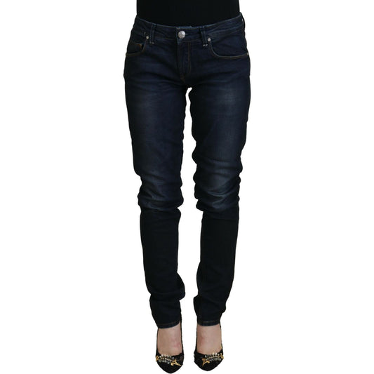 Chic Low Waist Denim Skinny Jeans