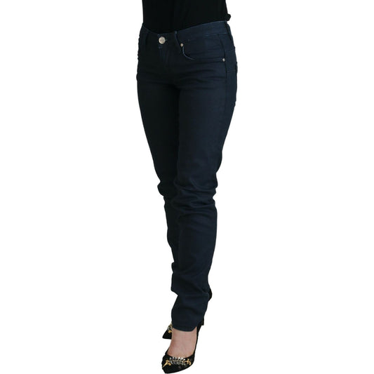 Chic Low Waist Skinny Jeans in Blue