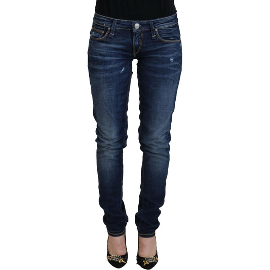 Chic Low Waist Designer Skinny Jeans