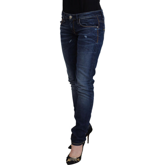 Chic Low Waist Designer Skinny Jeans