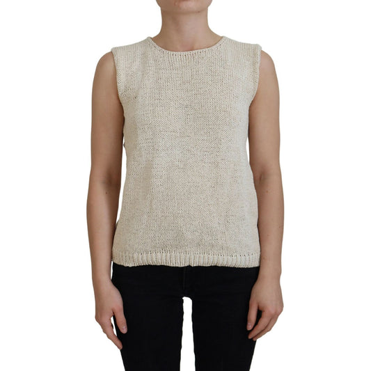 Chic Beige Sleeveless Tank Top