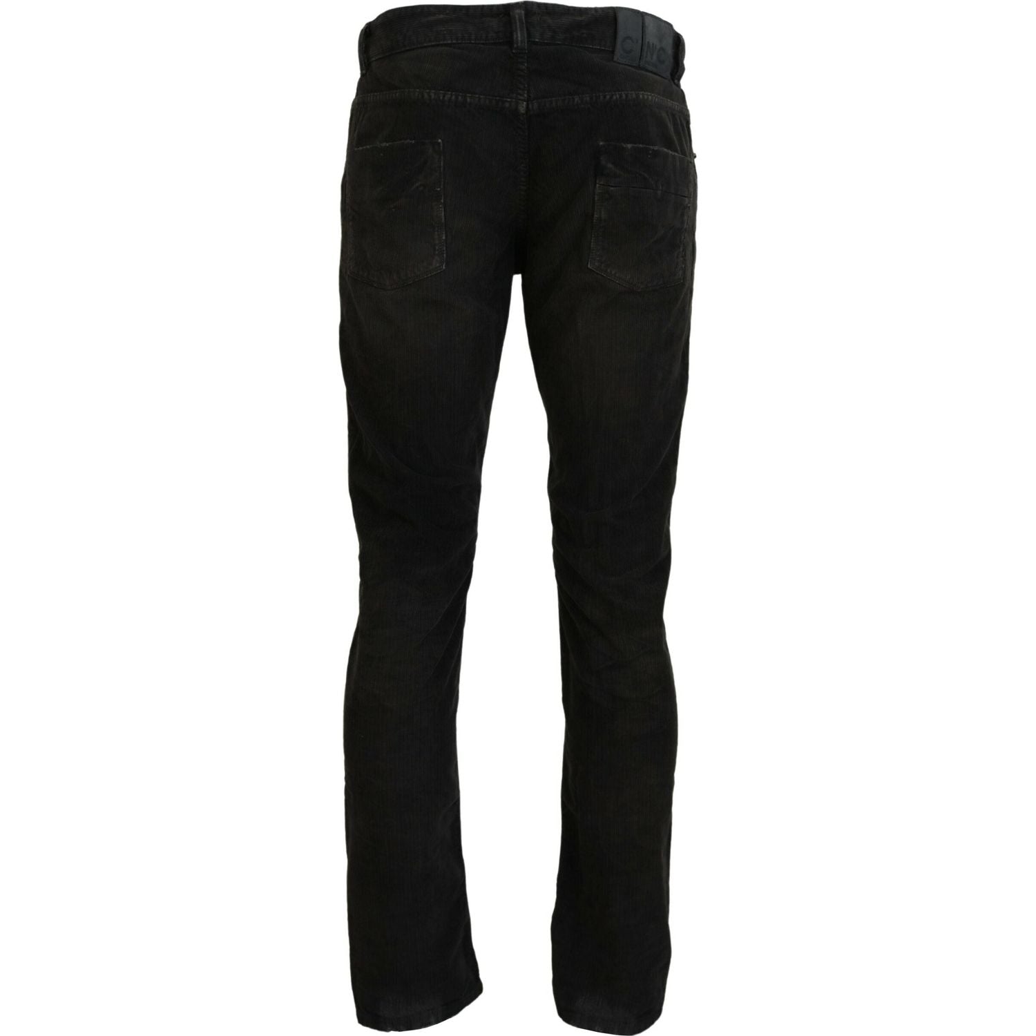 Costume National Gray Cotton Corduroy Men Casual Jeans