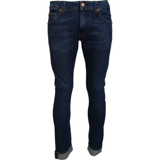 Exquisite Tapered Italian Denim in Blue