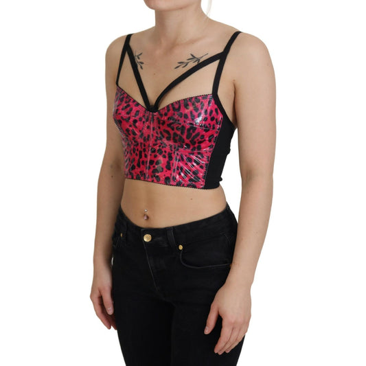 Leopard Print Bustier Corset Top