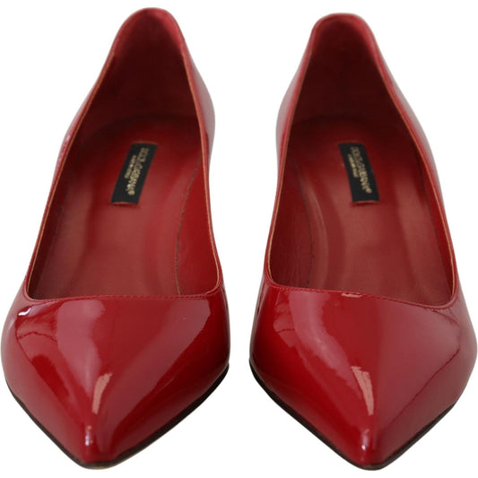 Exquisite Red Patent Leather Pumps