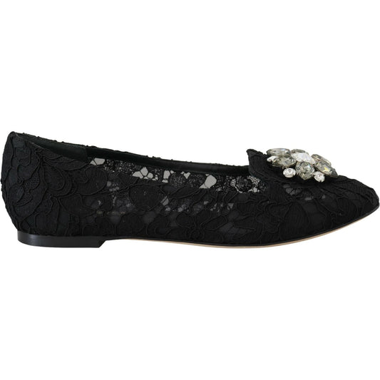 Elegant Floral Lace Flat Vally Shoes