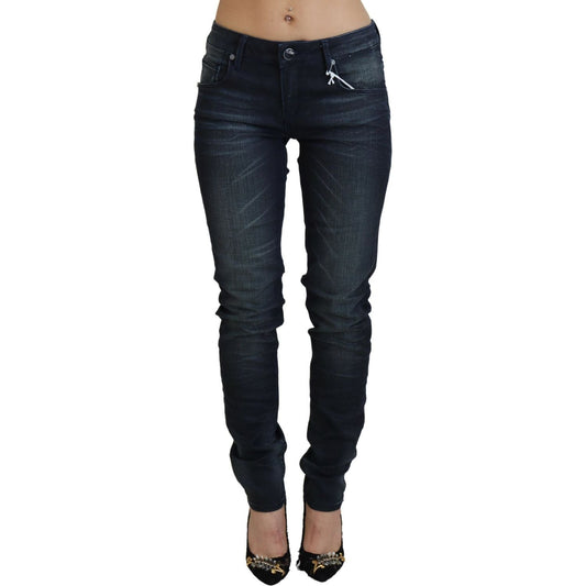 Chic Low Waist Slim Fit Denim Jeans