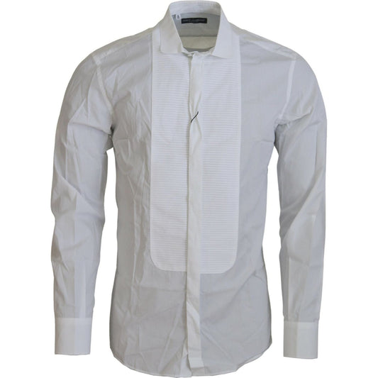 Exquisite White Cotton Formal Shirt