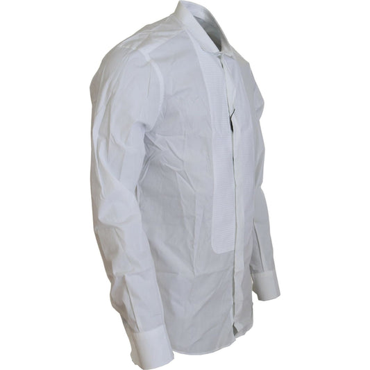 Exquisite White Cotton Formal Shirt