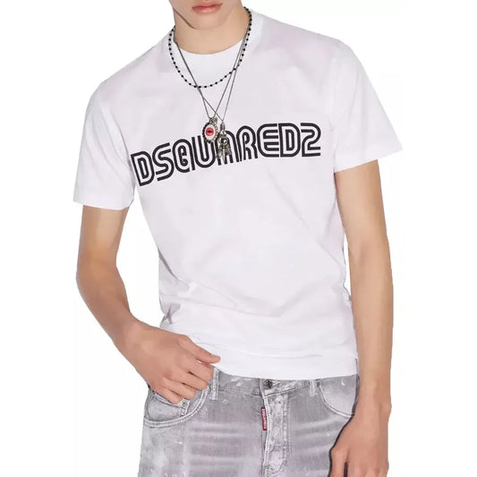 Elevated Classic White Cotton Tee Dsquared²