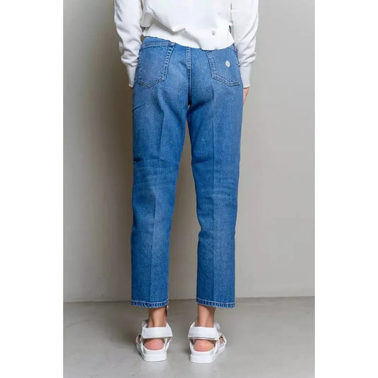 Elevated Blue High-Waist Denim for Women