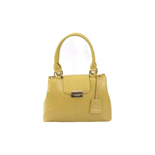 Elegant Yellow Double-Compartment Shoulder Bag