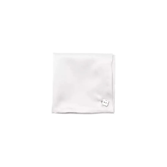 Billionaire Italian Couture White Sisal Men Pocket Square Billionaire Italian Couture