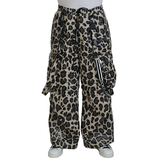 Multicolor Leopard Print Snow Pants