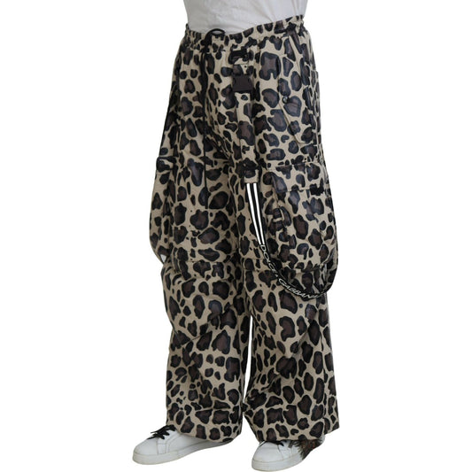 Multicolor Leopard Print Snow Pants