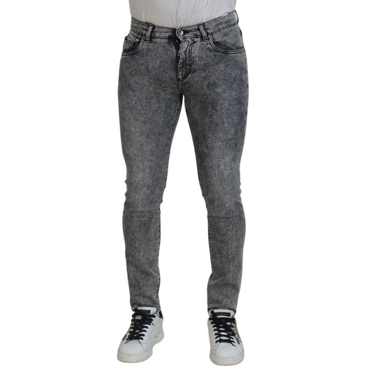 Elegant Grey Skinny Jeans