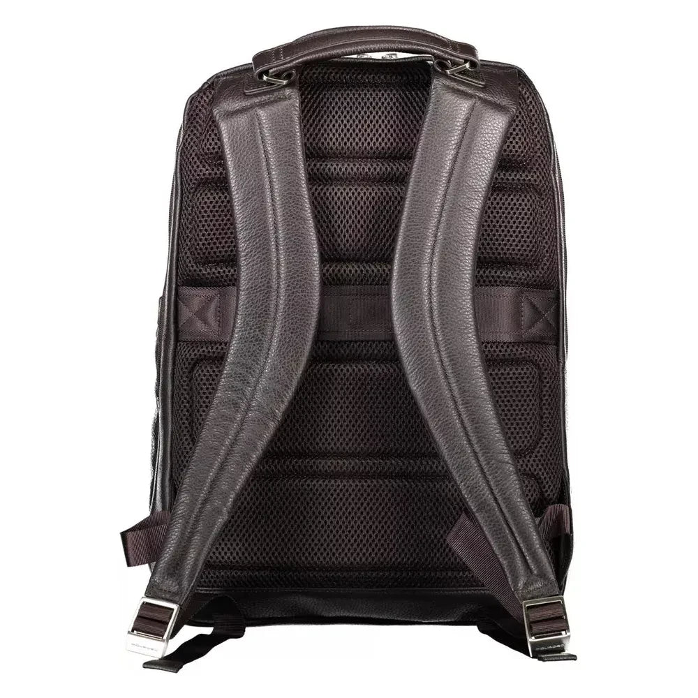 Elegant Brown Tech-Savvy Backpack