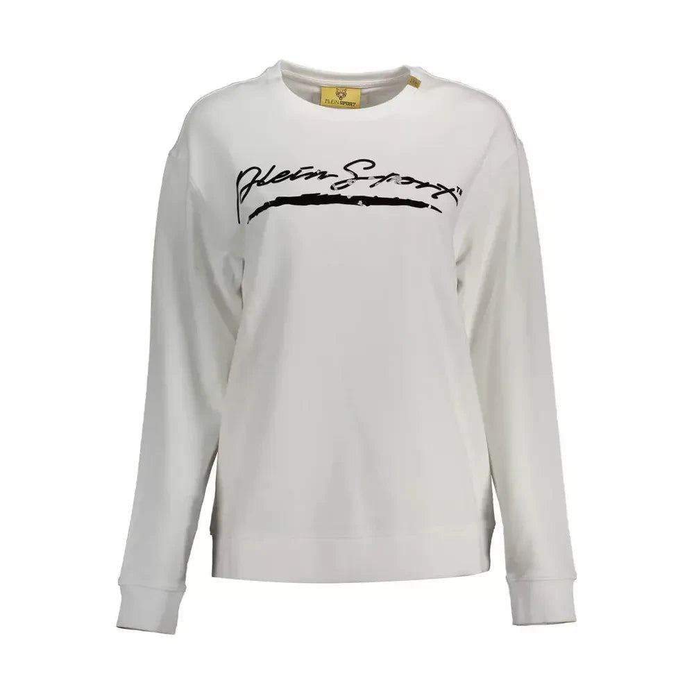 Elegant Long-Sleeved Sweatshirt with Logo Appliqué