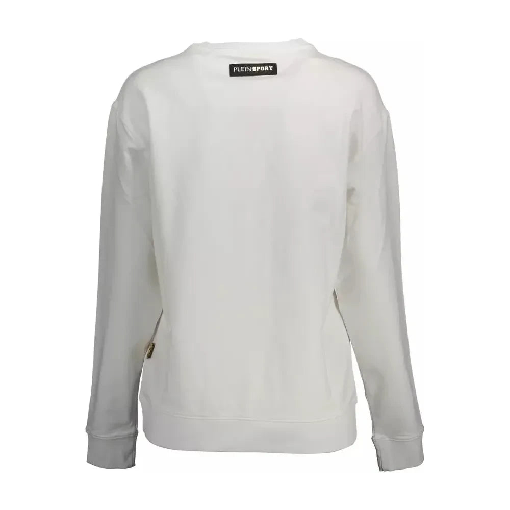 Elegant Long-Sleeved Sweatshirt with Logo Appliqué