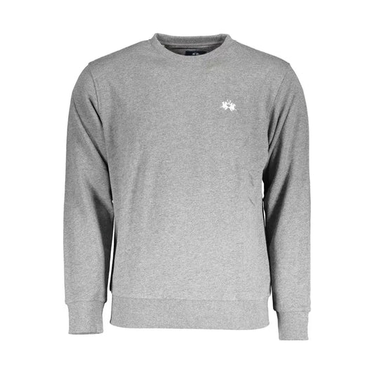 Crew Neck Logo-Embroidered Sweatshirt