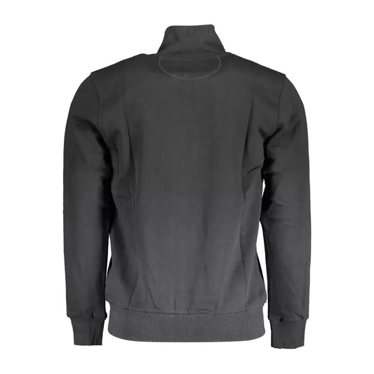 Sleek Cotton Blend Zippered Sweatshirt