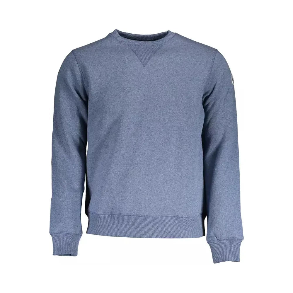 Elegant Blue Round Neck Sweatshirt