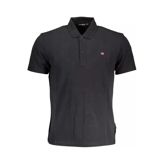 Sleek Short-Sleeved Cotton Polo Shirt