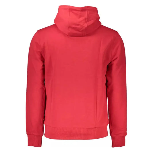 Elegant Pink Hooded Sweatshirt with Logo Print Cavalli Class