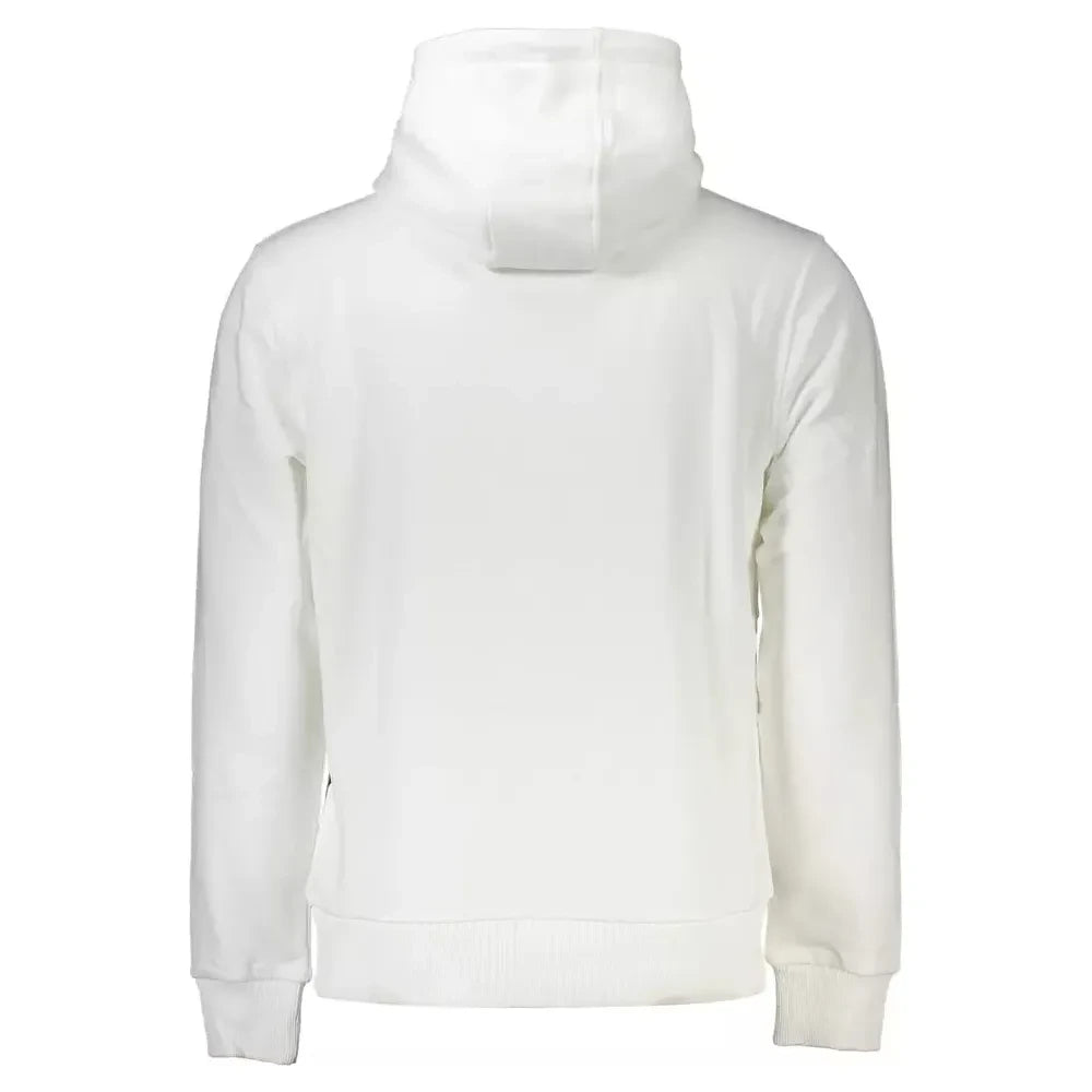 Elegant White Hooded Sweatshirt