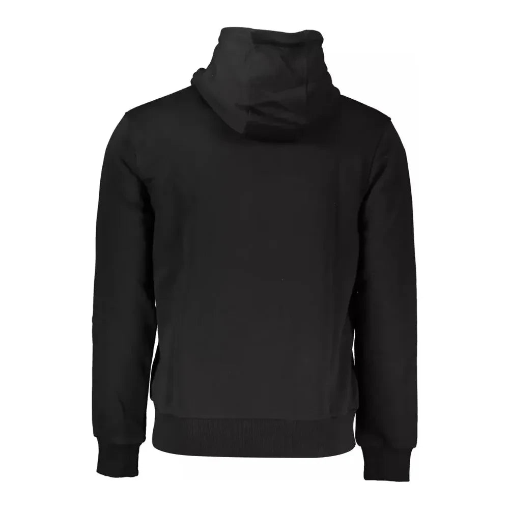 Elegant Hooded Sweatshirt in Classic Black