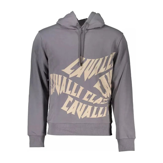 Elegant Gray Hooded Sweatshirt in Regular Fit