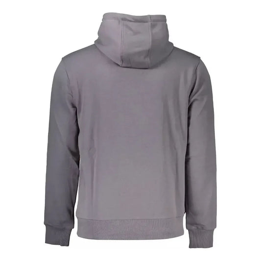 Elegant Gray Hooded Sweatshirt in Regular Fit Cavalli Class