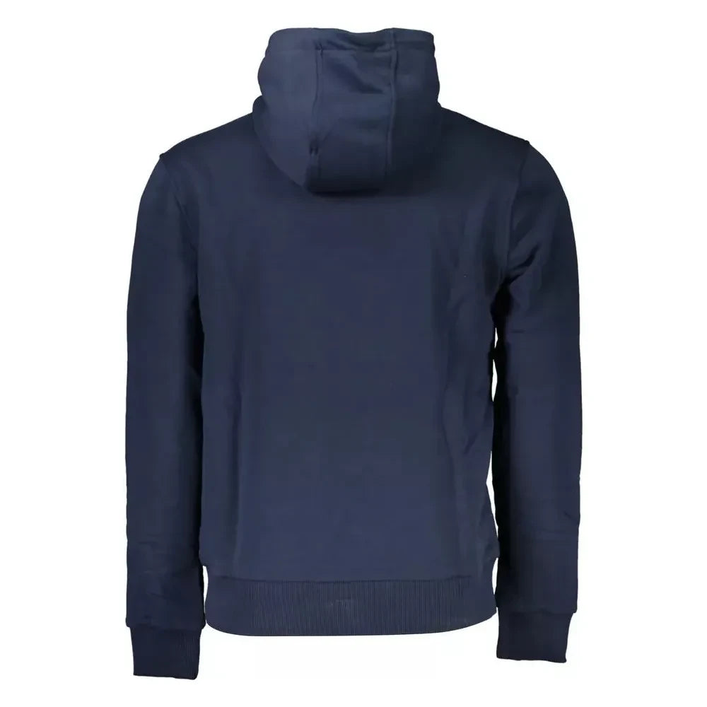 Cavalli Class Chic Blue Hooded Sweatshirt