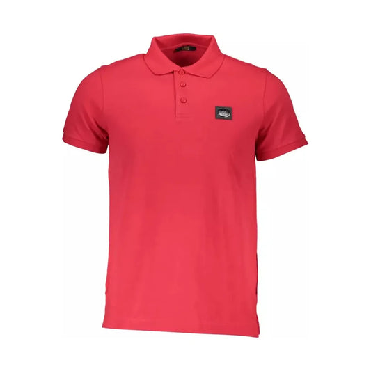 Elegant Pink Cotton Polo with Chic Detailing