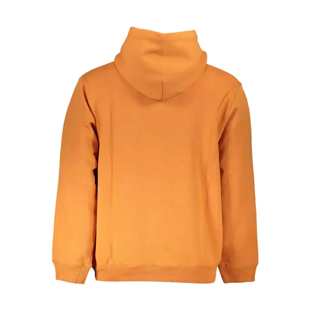 Vibrant Orange Hooded Sweatshirt