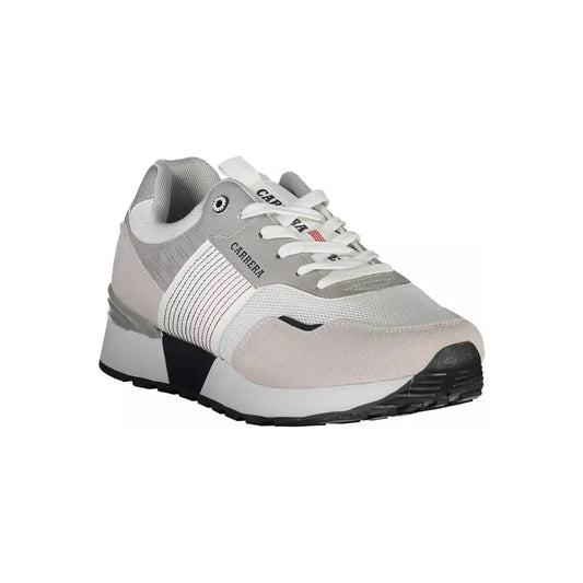 Carrera White Contrast Sneakers with Eco Leather