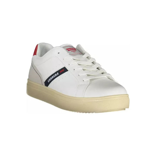 Carrera Sleek White Lace-Up Sports Sneakers Carrera