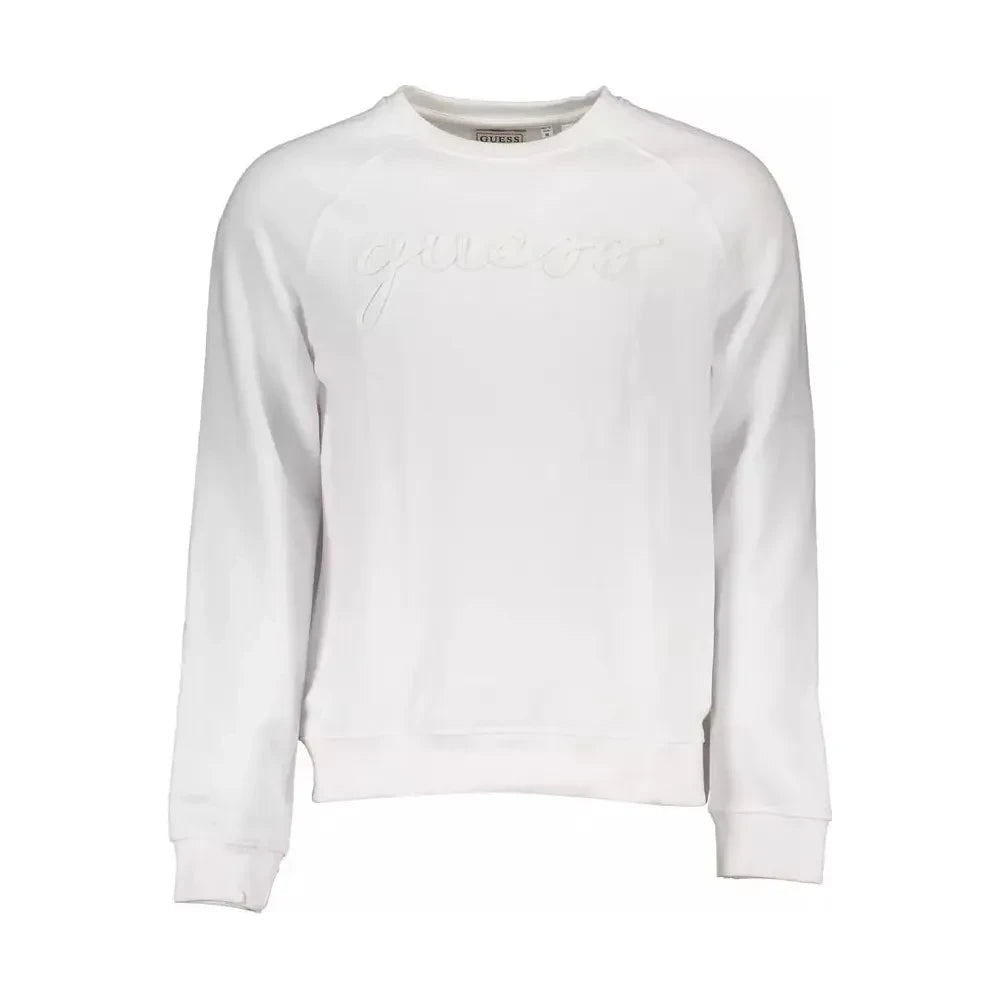 Crisp White Organic Cotton Sweatshirt