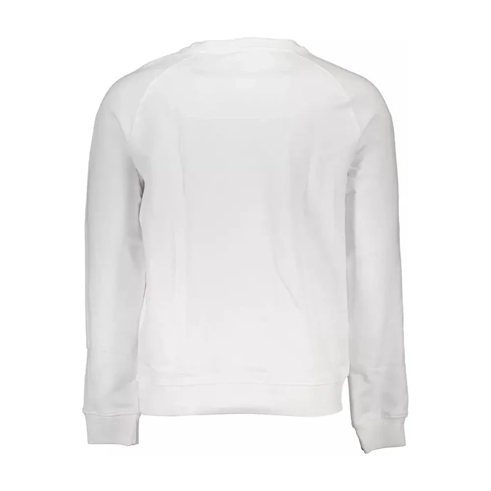 Crisp White Organic Cotton Sweatshirt