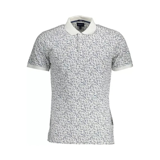 Elegant Short-Sleeved White Polo Shirt